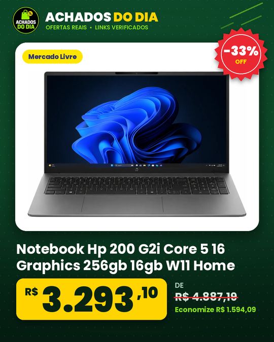 Notebook Hp 200 G2i Core 5 16 Graphics 256gb 16gb W11 Home