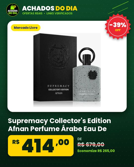 Supremacy Collector's Edition Afnan Perfume Árabe Eau De Parfum 100ml Masculino