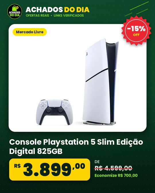 Console Playstation 5 Slim Edição Digital 825GB