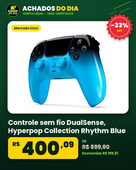 Controle sem fio DualSense - Hyperpop Collection Rhythm Blue
