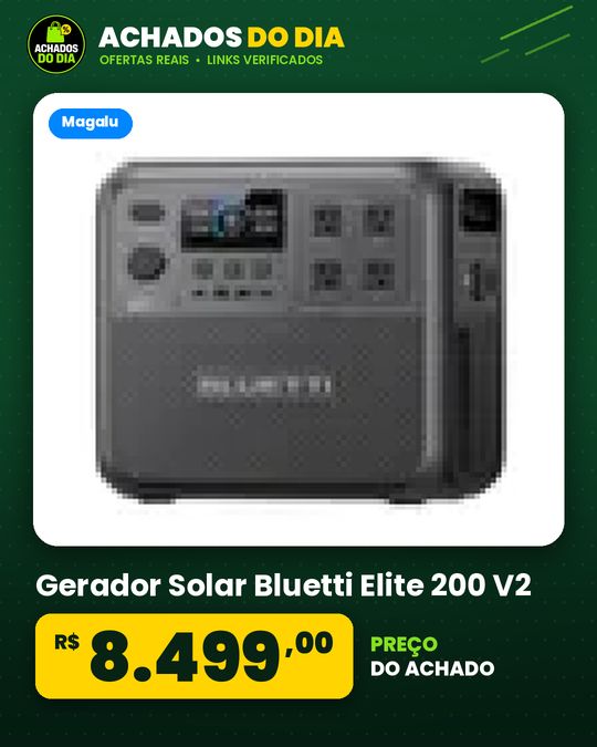 Gerador Solar Bluetti Elite 200 V2