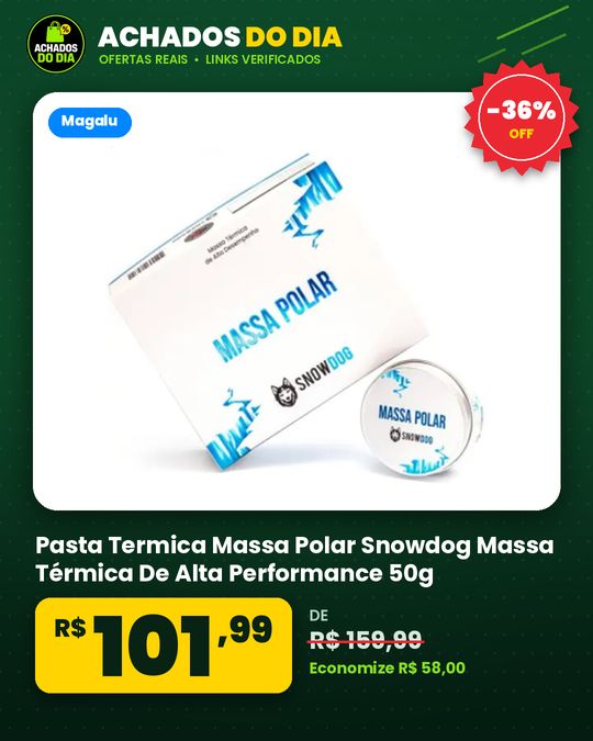 Pasta Termica Massa Polar Snowdog Massa Térmica De Alta Performance 50g