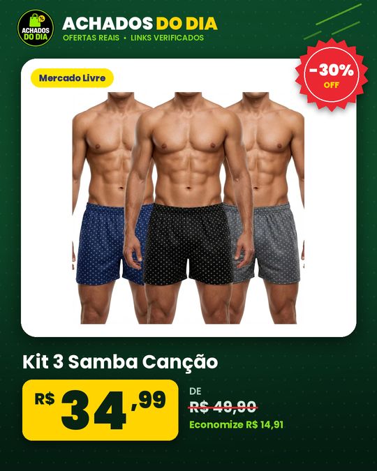 Kit 3 Samba Canção