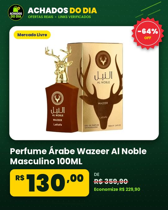 Perfume Árabe Wazeer Al Noble Masculino 100ML