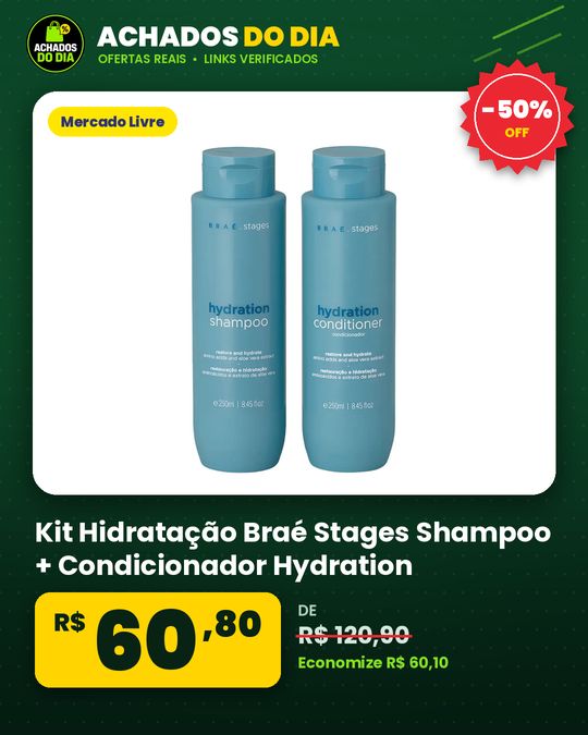 Kit Hidratação Braé Stages Shampoo + Condicionador Hydration