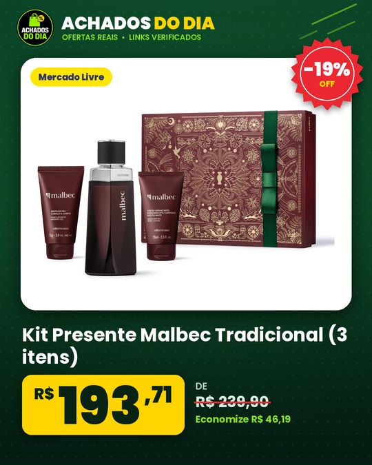 Kit Presente Malbec Tradicional (3 itens)