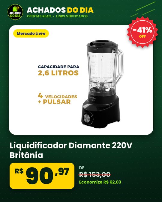 Liquidificador Diamante 220V Britânia