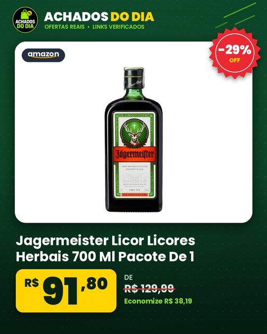 Jagermeister Licor Licores Herbais 700 Ml Pacote De 1