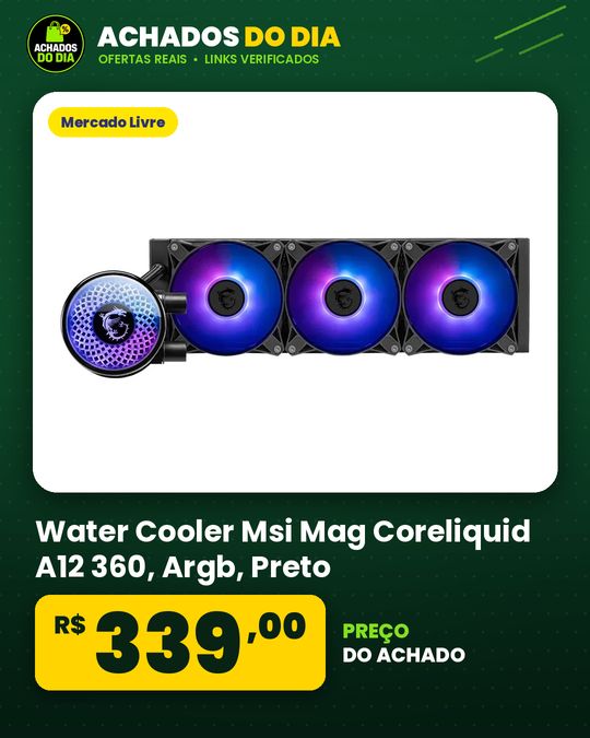 Water Cooler Msi Mag Coreliquid A12 360, Argb, Preto