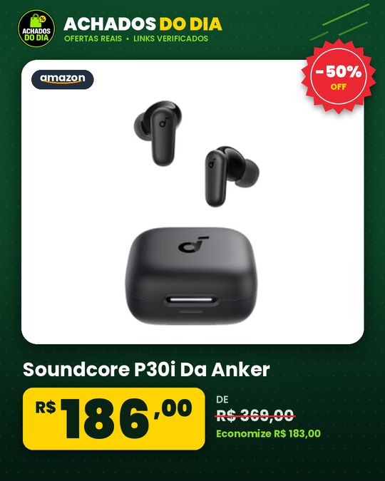 Soundcore P30i Da Anker, Anc Fone De Ouvido Bluetooth 5.4 Sem Fio, Tws