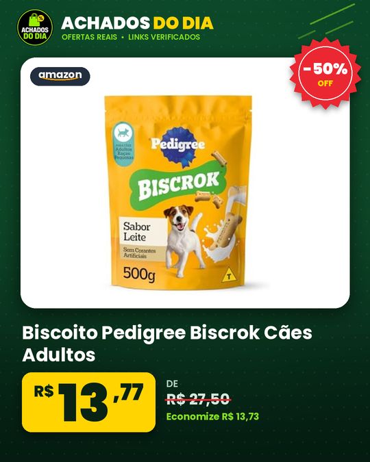 Biscoito Pedigree Biscrok Cães Adultos