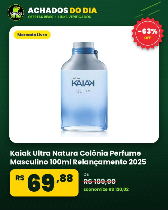 Kaiak Ultra Natura Colônia Perfume Masculino 100ml Relançamento 2025