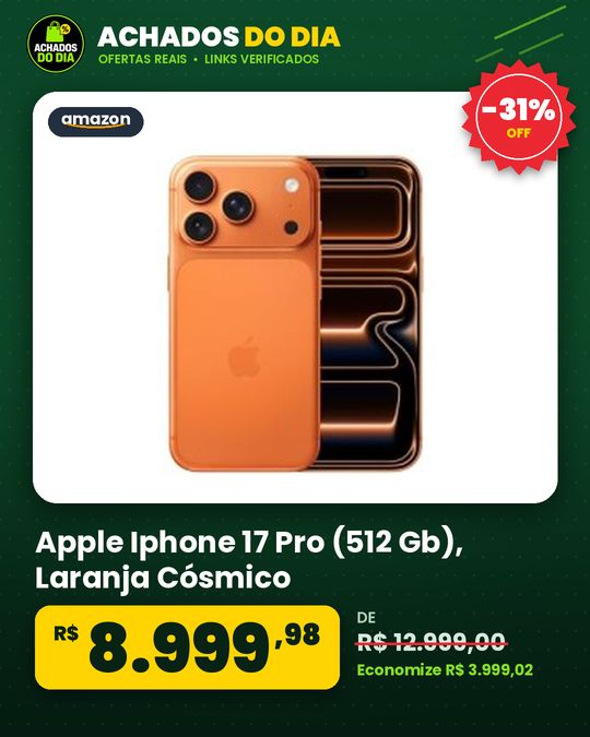 Apple Iphone 17 Pro (512 Gb) - Laranja Cósmico
