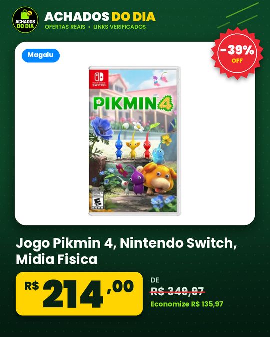 Jogo Pikmin 4 - Nintendo Switch - Midia Fisica