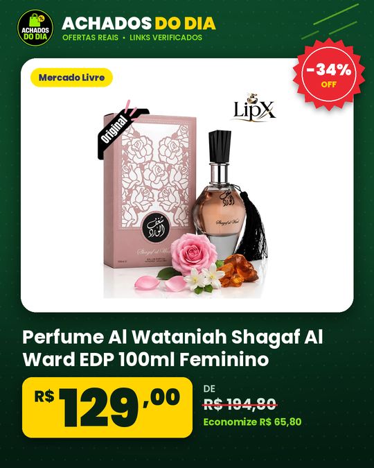 Perfume Al Wataniah Shagaf Al Ward EDP 100ml Feminino