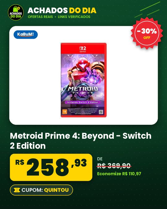 Jogo Metroid Prime 4: Beyond Nintendo Switch 2 Edition