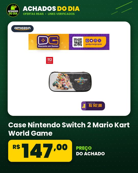 Case Nintendo Switch 2 Mario Kart World Game