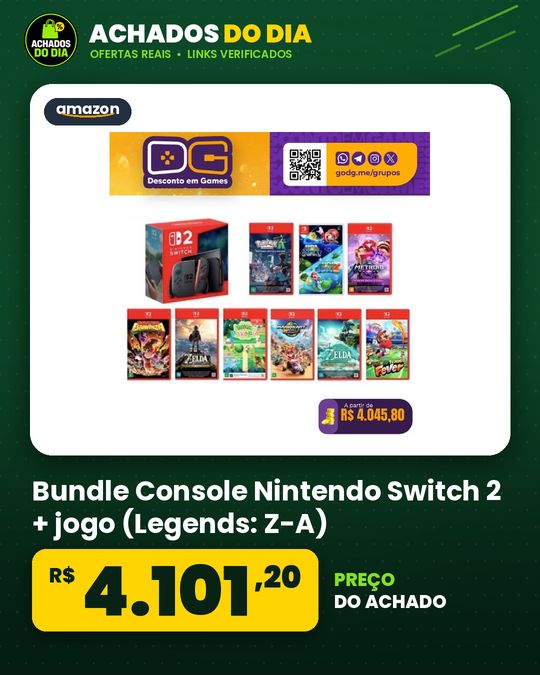 Bundle Console Nintendo Switch 2 + jogo (Legends: Z-A)