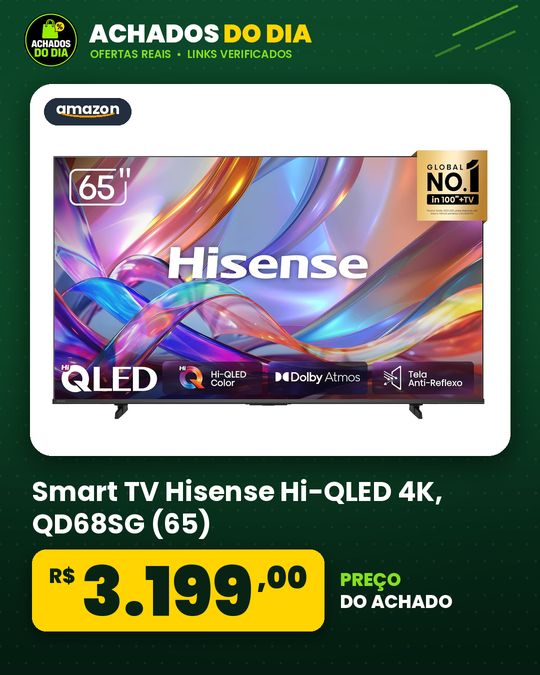 Smart TV Hisense Hi-QLED 4K - QD68SG (65)
