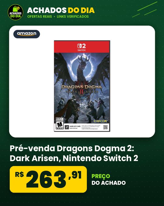 Pré-venda Dragons Dogma 2: Dark Arisen - Nintendo Switch 2