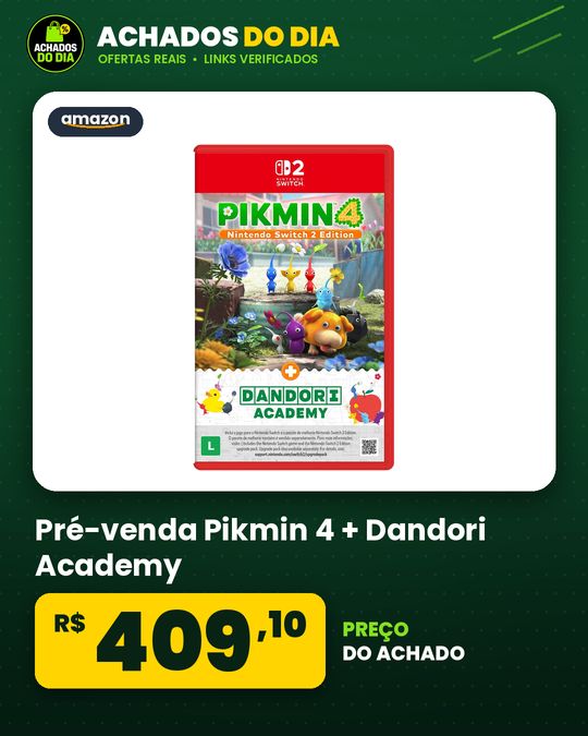 Pré-venda Pikmin 4 + Dandori Academy - Nintendo Switch 2 (Amazon)