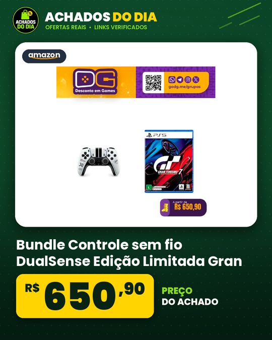 Bundle Controle sem fio DualSense Edição Limitada Gran Turismo + Jogo Gran Turismo 7