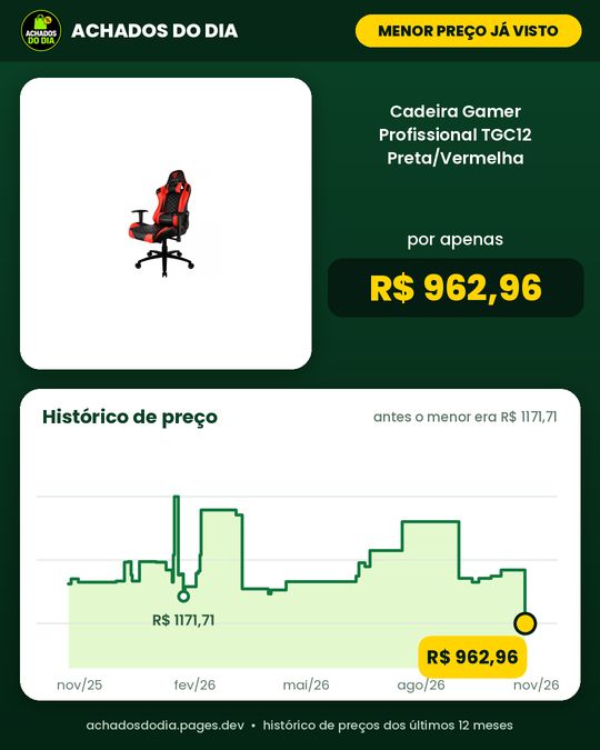 Cadeira Gamer Profissional TGC12 Preta/Vermelha THUNDERX3
