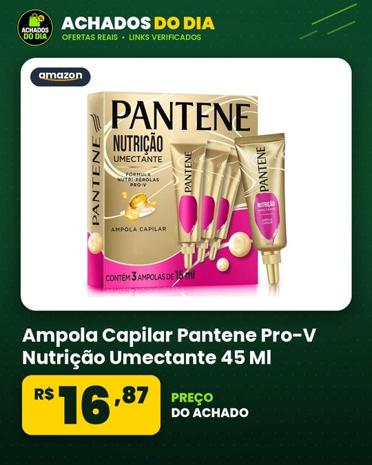 Ampola Capilar Pantene Pro-V Nutrição Umectante 45 Ml