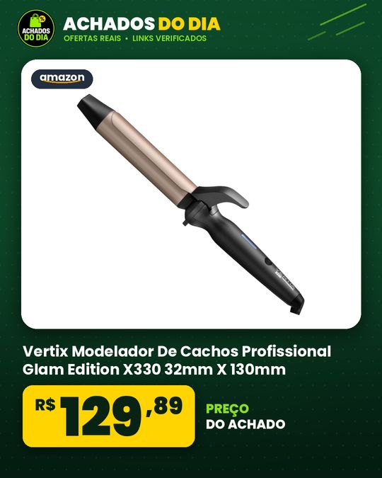 Vertix Modelador De Cachos Profissional Glam Edition X330 32mm X 130mm, Bivolt