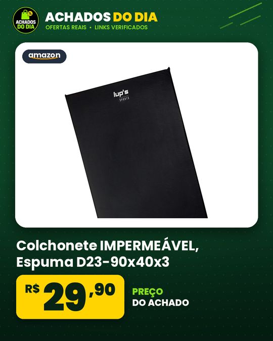 Colchonete IMPERMEÁVEL - Espuma D23-90x40x3