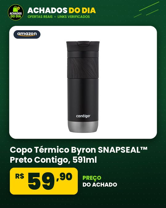 Copo Térmico Byron SNAPSEAL™ Preto Contigo | 591ml