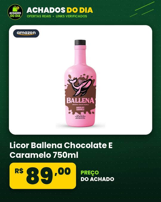 Licor Ballena Chocolate E Caramelo 750ml