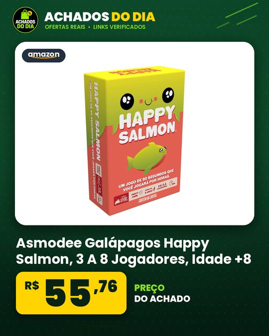 Asmodee Galápagos Happy Salmon, 3 A 8 Jogadores, Idade +8