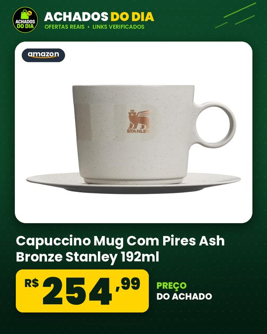 Capuccino Mug Com Pires Ash Bronze Stanley 192ml