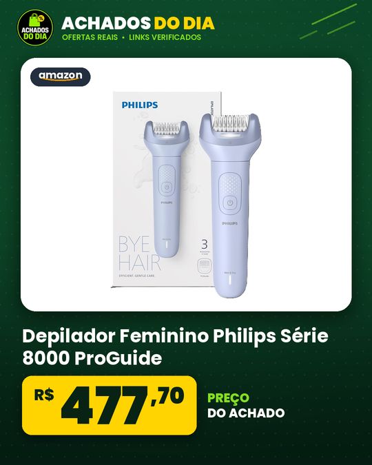 Depilador Feminino Philips Série 8000 ProGuide, Seco Ou Molhado BRE708/00
