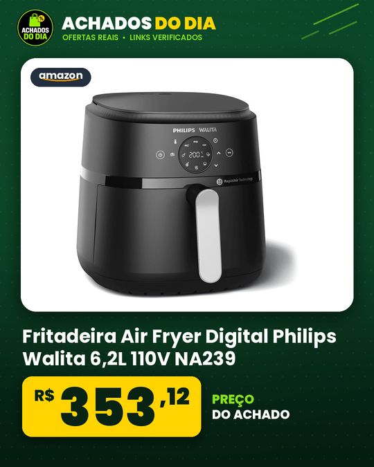 Fritadeira Air Fryer Digital Philips Walita 6,2L 110V NA239 - Marketplace