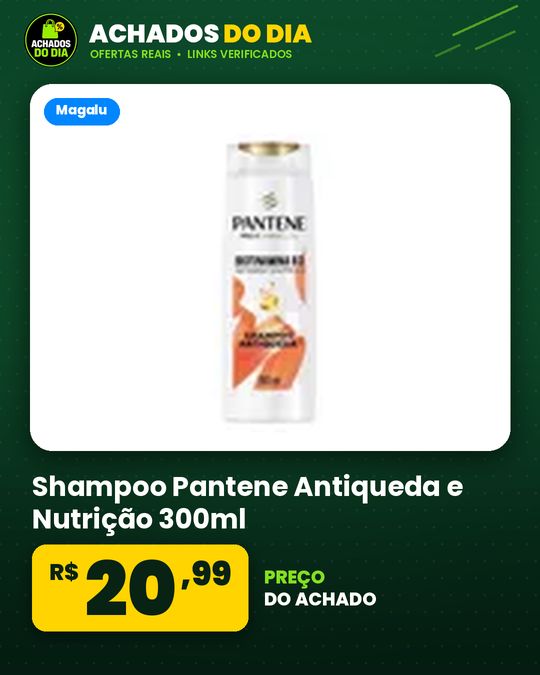 Shampoo Pantene Antiqueda e Nutrição 300ml