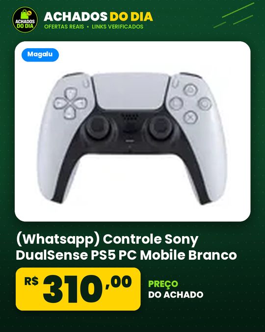 (Whatsapp) Controle Sony DualSense PS5 PC Mobile Branco