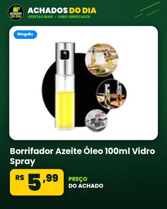 Borrifador Azeite Óleo 100ml Vidro Spray