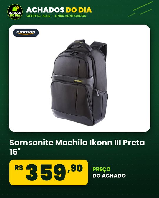 Samsonite Mochila Ikonn III Preta 15"