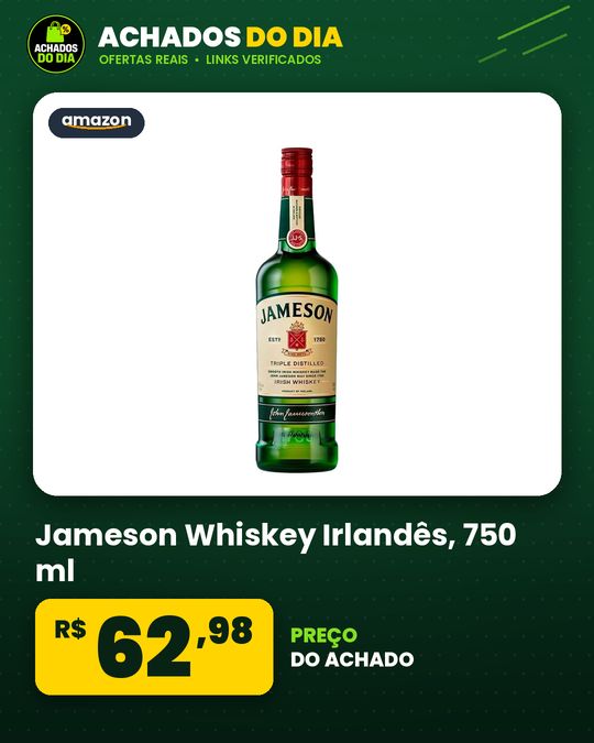 Jameson - Whiskey Irlandês, 750 ml