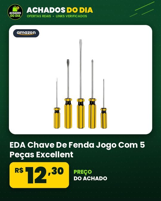 EDA Chave De Fenda Jogo Com 5 Peças Excellent