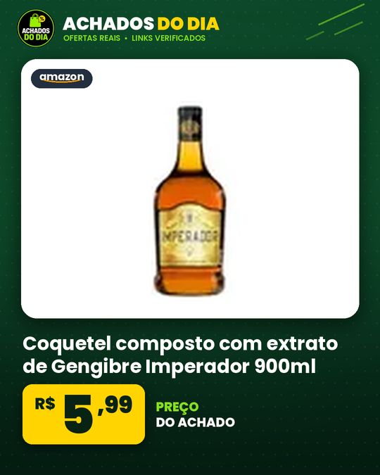 Coquetel composto com extrato de Gengibre Imperador 900ml