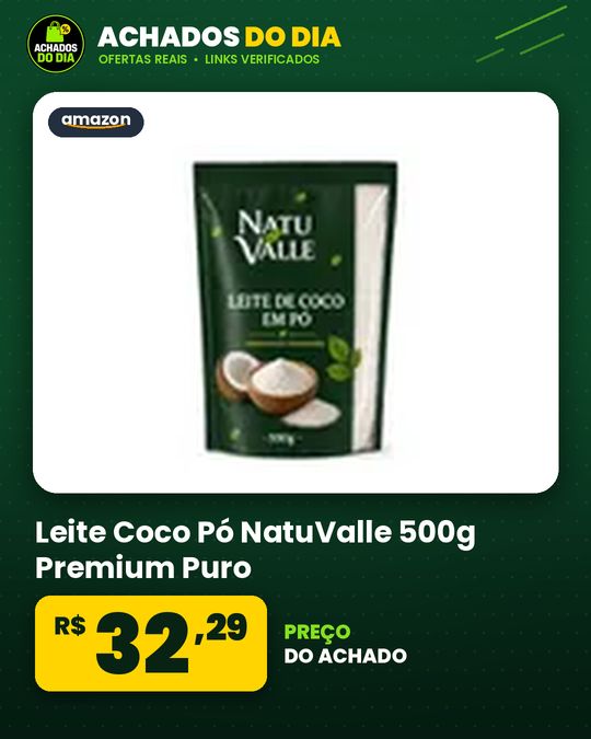 Leite Coco Pó NatuValle 500g Premium Puro