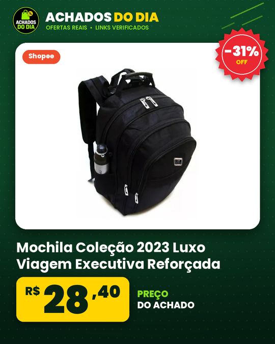 Mochila Coleção 2023 Luxo Viagem Executiva Reforçada