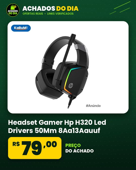 Headset Gamer Hp H320 Led Drivers 50Mm 8Aa13Aauuf