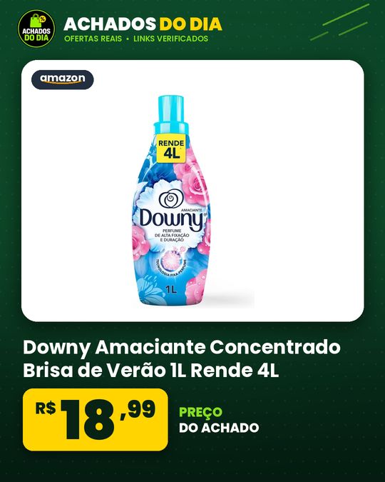 Downy Amaciante Concentrado Brisa de Verão 1L Rende 4L
